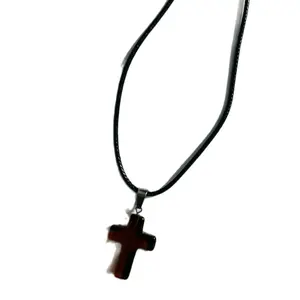 Coffee Brown cross pendant