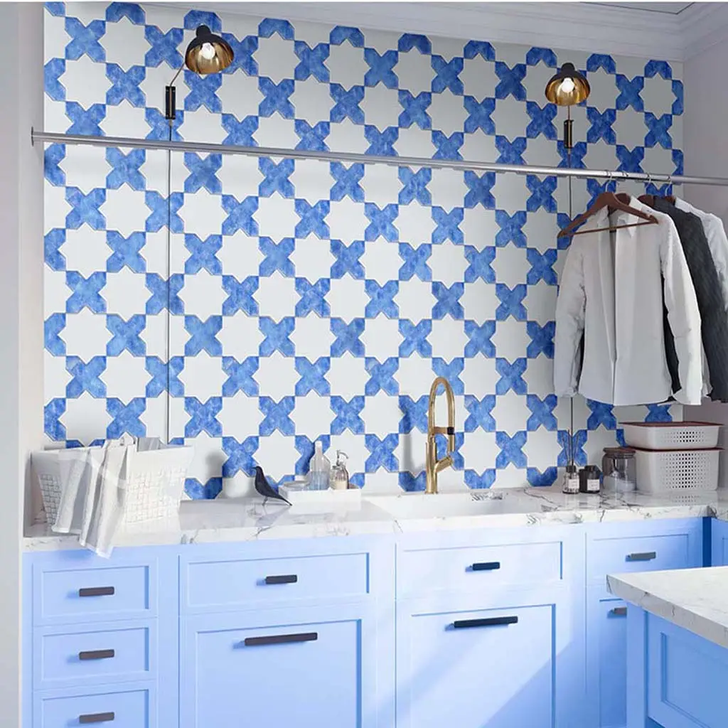 Cornflower Blue 5x5 Matte Cross Ceramic Tile (27 pack, 5.37 sq ft/case)