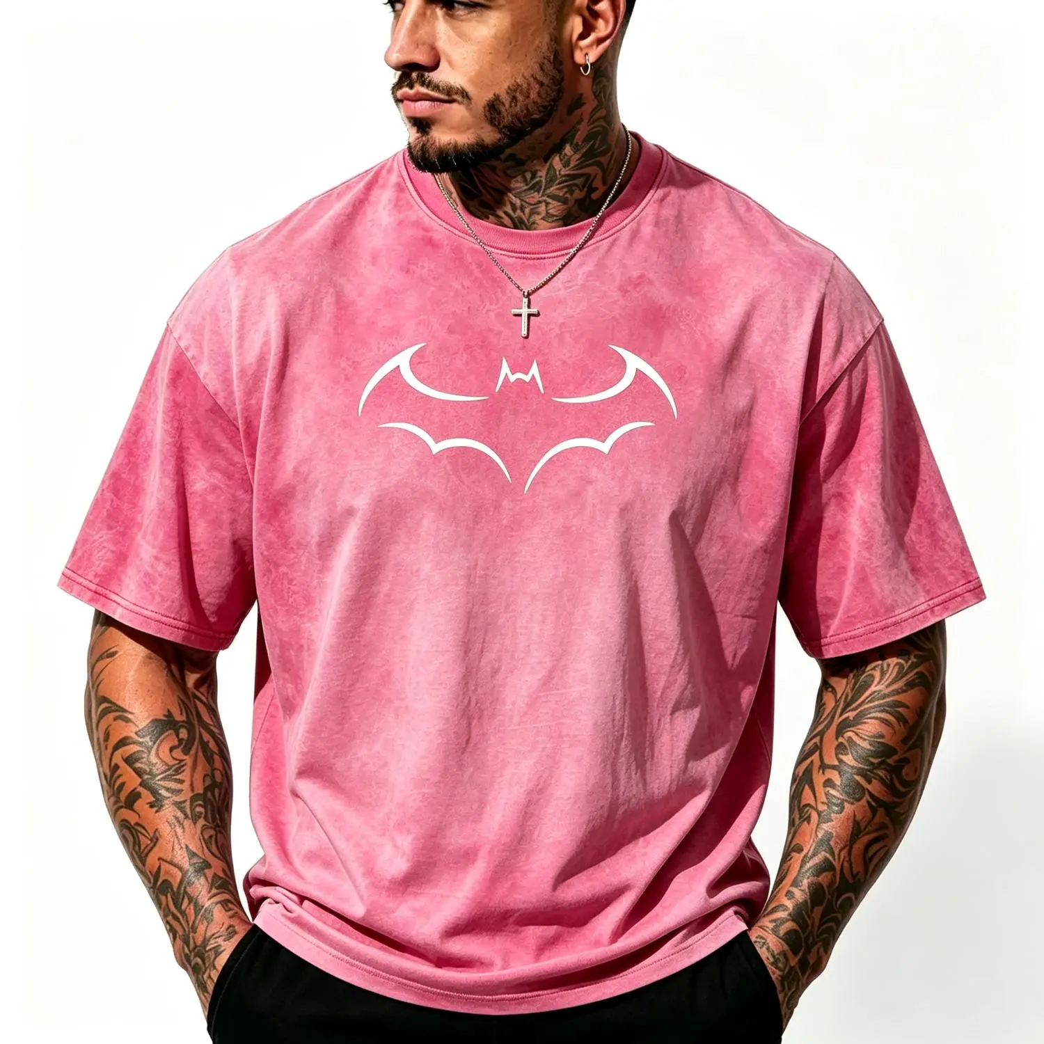Washed T-shirt-Pink
