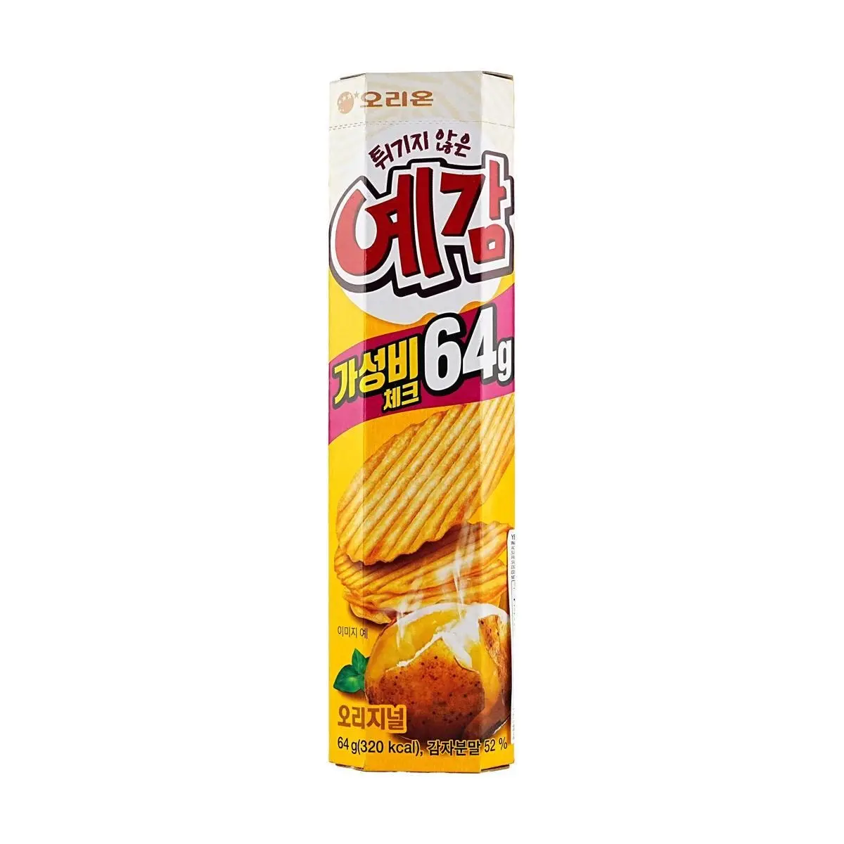 ORION Original Flavor Potato Chips 64g - Crispy Korean Snack