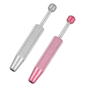 Piercing Ball Grabber Tool, Mini Grabber Pen Stainless Steel & Needle Ball Holder Tool for Changing Jewelry Ball Grabber, 4 Prongs Claw Tweezers Pick up Tool Small Parts Pickup Grabber ,Pin Thread Body Piercing Kit for Ear Nose Lip, 2 Pcs