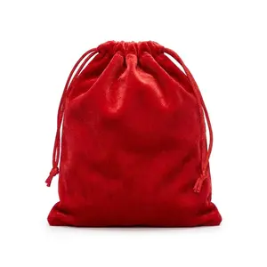 Red Velveteen Mojo Bag 2x2.5 Inch - Spell Sachet Pouch