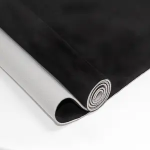 Suede Headliner Fabric with Foam Backing - Black Suede Headliner wrap Interior Material for Car/Truck/SUV/RV Roof, Home Repair/DIY Headliner Material Automotive Headliner Fabric (Black, 96"×60“)