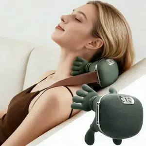 Bioheating Massage Instrument, Shoulder Neck Electric Acupressure Master, Wireless Portable Design, 3D Deep Tissue Pillow, 3 Speed Settings, Neck Shoulder Relaxer