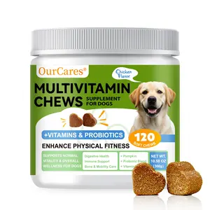 OurCares Chewable Vitamin Tablets for Dogs, Pet Health Supplements