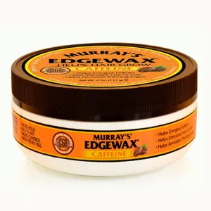 Murray's Edgewax with Caffeine - Strong Hold Edge Control for Natural Hair Growth 4 oz Non-Flaking & Non-Sticky Formula US