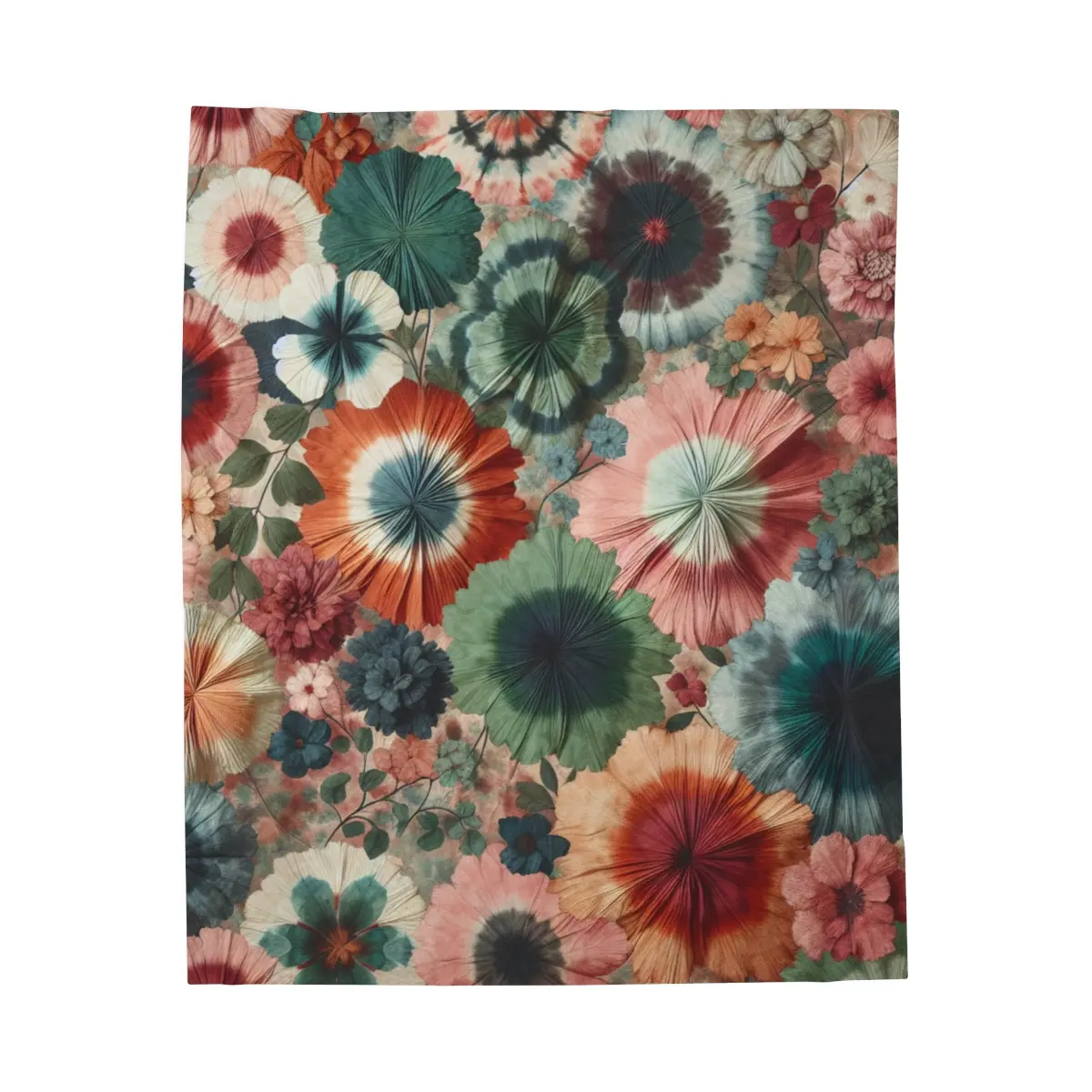 Garden Mosaic Collage- Plush Blanket