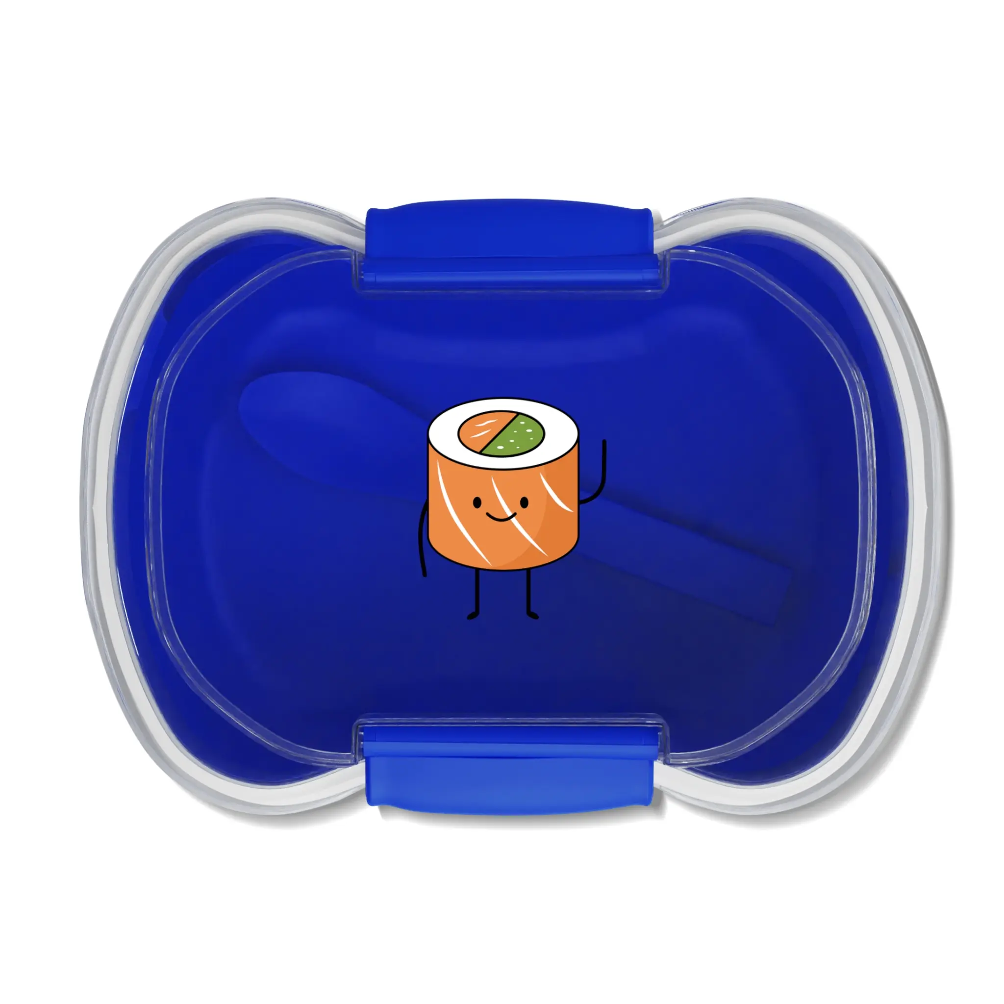 Sushi Man Two-tier Bento Box for Office Workers Lunch Boxes Tableware Containers Foldable