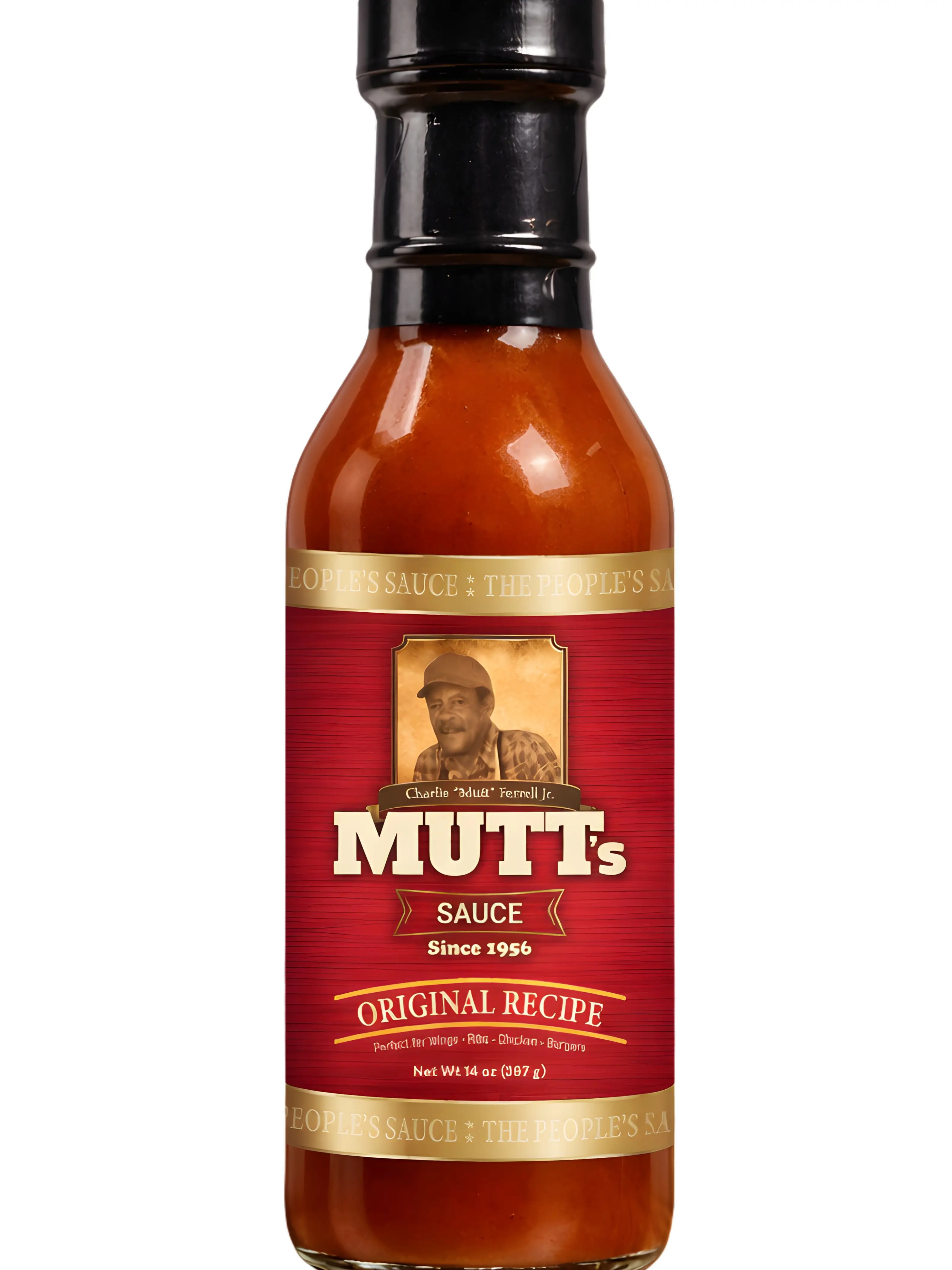 Mutt's Sauce Original Recipe Condiment - Vegan, Low Fat Option in Glass Bottle, Versatile Cookout Companion, Flavorful Dipping Sauce, Condiments