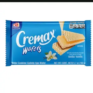Cremax Wafers Vanilla Flavor Water Cookies Galleta Tipo Wafer 5.7 oz 163 g