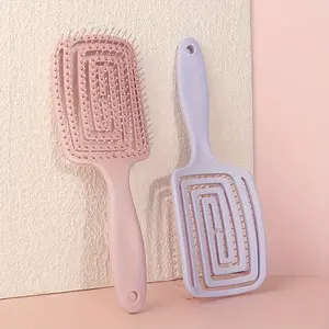 Professional Detangling Comb, 1 Count Anti-static Hair Brush, Anti Tangle Brush, Hair Styling Comb for Women & Men, Scalp Massage Comb, Soft Bristle Hairdressing Comb for Daily Use, Curly Hair Brush, Anti Static Hairbrush