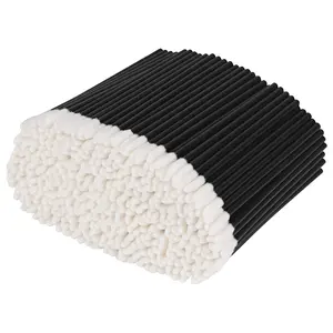 500PCS Lip Wands Applicators Disposable - Vaincre Lipstick Brush Lip Gloss Makeup Applicator Beauty Tool Kits Black BMLV