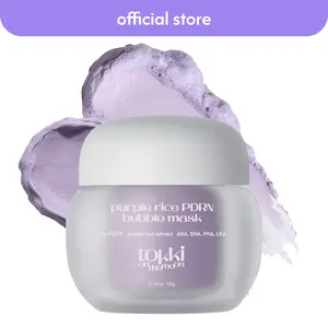 tokki on the moon purple rice vegan PDRN bubble mask | Pore Deep Cleansing | Gentle Exfoliator | Reduces Pores & Sebum | Vegan Korean Skincare | AHA+BHA+PHA+LHA | 1.69 oz. (50g )