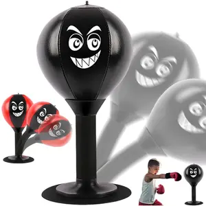 Home Desktop Punching Speed Ball Set with Suction Cup, High-Performance Training Sandbag, Stress-Relief Fitness Equipment for Adults and Children, Suitable for Office Leisure Training Ball Boxing Speed Trainer