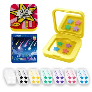 Star-Shaped Hydrogel Acne Patches, Star Pimple Patch, 60pcs Portable Mirror Box Design, Essential Personal Care & Party Beauty Tips, Suitable All Skin Types