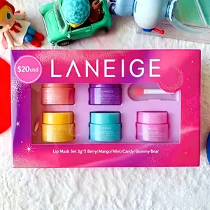 Laneige Mini 5-in-1 Lip Sleeping Mask, Hydrating and Nourishing Lip Mask, Korean Lip Care, Infused with Vitamin C, Murumuru & Shea Butter