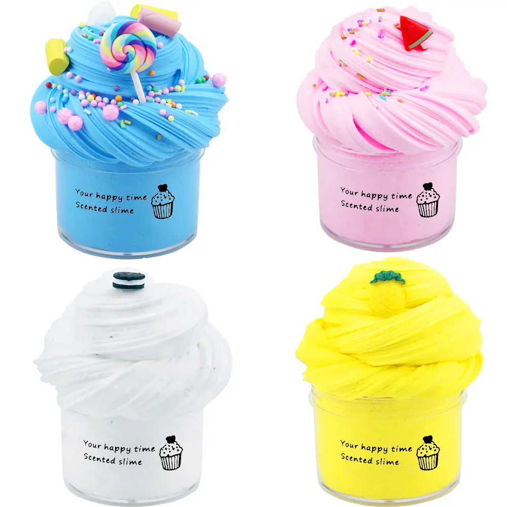 4-piece combo set Cloud-soft butter texture! 4-color cotton slime set, super stretchy and stress-relieving sensory slime kit. 4-piece combo set Cloud-soft butter texture! 4-color cotton slime set, super stretchy and stress-relieving sensory slime kit.