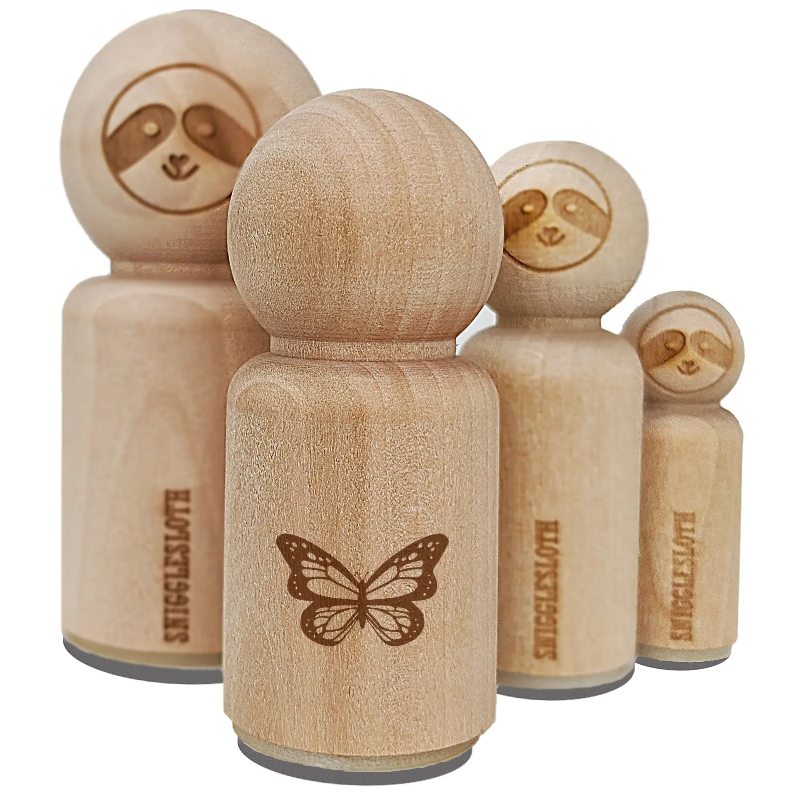 Pretty Monarch Butterfly Rubber Stamp for Stamping Crafting Planners
