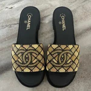 Pre-owned CHANEL Beeds Sandals Size 41.5 mules sandals