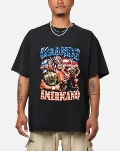 Vintage El Grande Americano Luchador Unisex T-Shirt Old School Graphic Tee