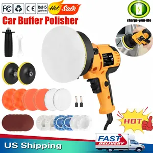 Car Polisher Buffer Sander 800W Polishing Machine Kit Waxing with 5" Pad Bonnet Car Polisher Buffer Sander 800W Polishing Machine Kit Waxing with 5" Pad Bonnet