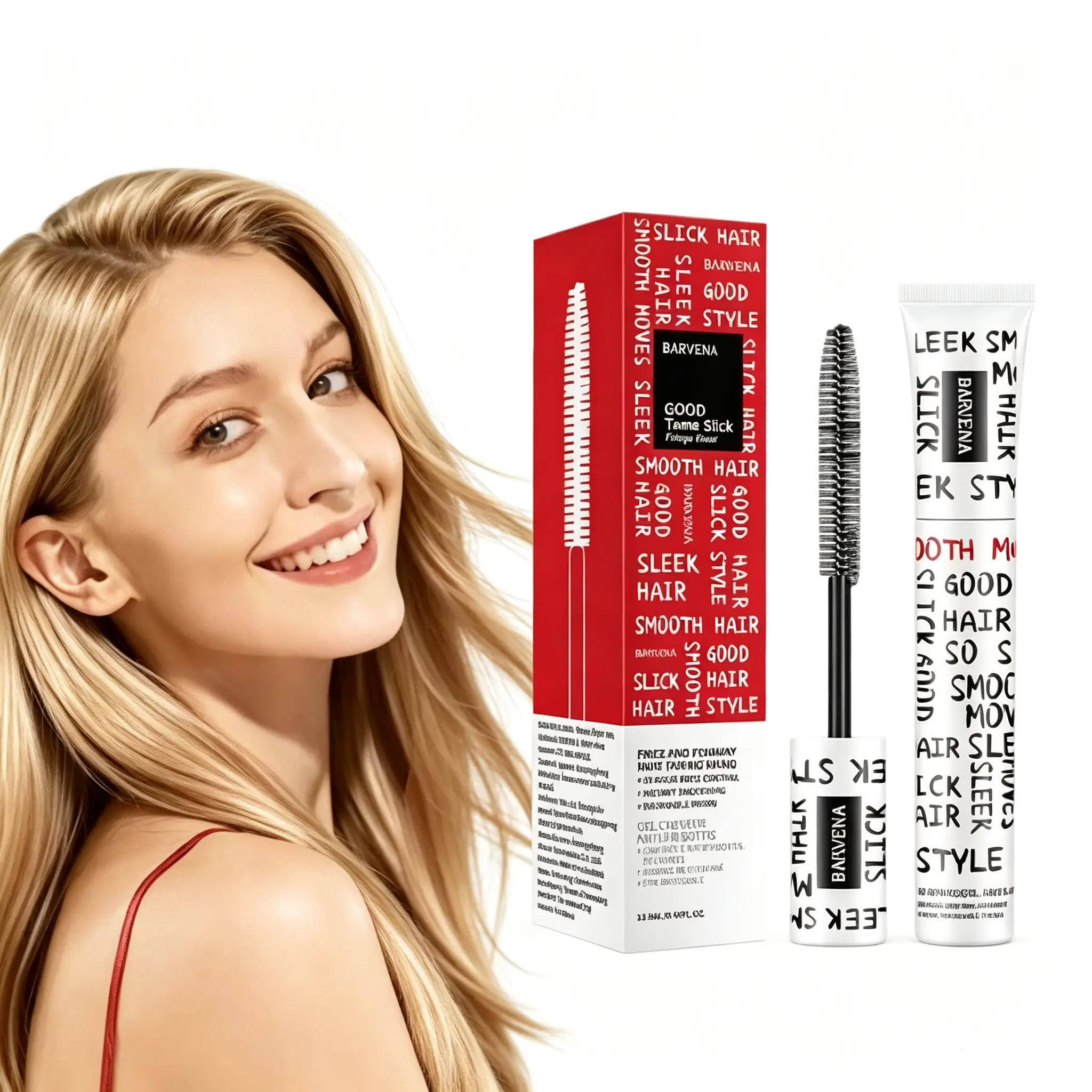 Good Behavior Frizz & Flyaway Hair Taming Wand, Anti-Frizz Finishing Stick for Frizzy Hair - Travel Size, Lightweight Gel Control Stick for Smooth, Sleek Hair, Anti-Frizz Styling, 0.46 oz Flash Haircare Plant