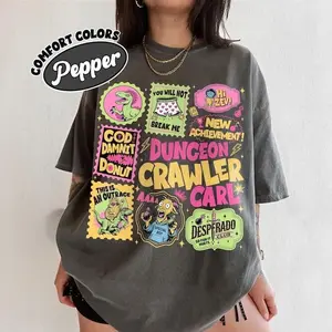 [Sale Up To 50%] Dungeon Crawler Carl Stamp Comfort Colors Shirt, God Damnit Princess Donut Tshirt, I’m Yelling Carl, You Will Not Break Me, SciFi Book Lover, Graphic Streetwear T-shirt