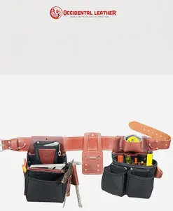 OxyLights Framer Tool Belt Setup B8080DB Drywall Tool Bag Tool Pouch With Belt Clip Tool Organizing Bag