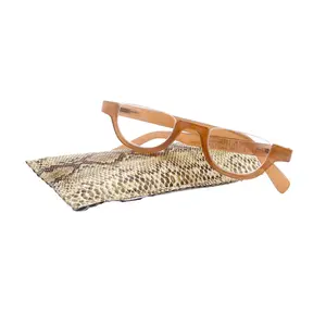 Half Moon, Woman Reading Glasses Lower nose , Brown Reader +1.25 to +4 Magnifying, Frame, NY Fifth Avenue