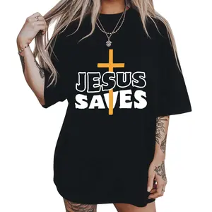 Casual Prayer Print T-Shirt – 100% Cotton, Great for Choirs and Easter Celebrations