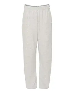 JERZEES Unisex NuBlend Open-Bottom Sweatpants with Pockets - 974MPR Soft Fleece Comfort Activewear Bottoms