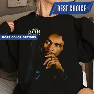 Bob M Custom Personalized Sweatshirt, Reggae Music Hoodie, Rastaman Multi Coloured Face, O Love Vintage Tee, Rastafarian S Novelty Shirt, Kaya Gift, Rock To S The Rock Tshirt HWCM 2051
