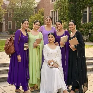 Presenting By New Party Wear Look Gerorrget Gown With Pant, Dupatta