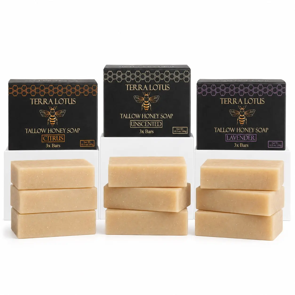Terra Lotus - Organic Tallow Soap [9 Pack Bundle]