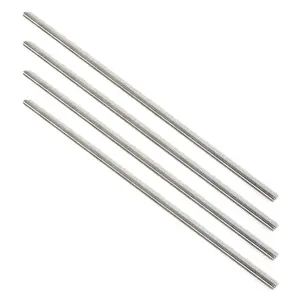 Stainless Steel Fully Threaded Rod, 1/4" -28 Thread Size, 12" Length, Right Hand Threads, 4 count