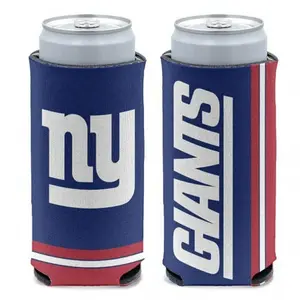 New York Giants Nfl Slim Can Cooler Two-sided Design