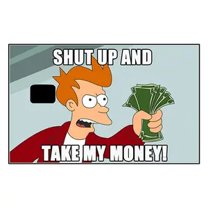 PHILIP SHUT UP AND TAKE MY MONEY CARD COVER