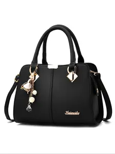New Fashion Elegant Women's Handbag, fashionable handbag, Classic Floral Design, Durable and Stylish, Large Capacity, Shoulder Strap, All Seasons Use, Daily Commuting Bag, Pu Leather Bag