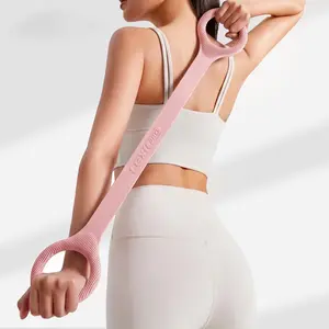 SummerVibes LEXI Figure 8 Resistance Bands for Women's Muscle Exercise, At-Home Gym Equipment, Calisthenics Tools for Arms & Chest Expansion, Yoga Stretching & Quick Workouts (White)