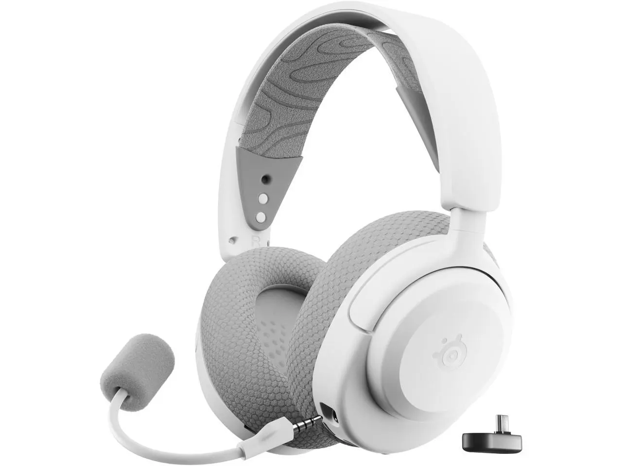 SteelSeries Arctis Nova 3X Wireless Multi-Platform Gaming Headset - Mobile App Control, 40 HR Battery, Neodymium Magnetic Drivers, 2.4GHz/Bluetooth, Xbox, PS5, PC, Switch, Mobile - White