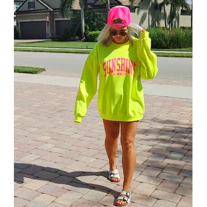 neon sunshine sweatshirt