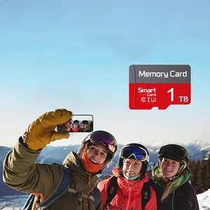 Micro TF memory card with adapter, Micro SD card, compatible with action camera videos, compatible with children's tablets and PC files, supports portable game console data