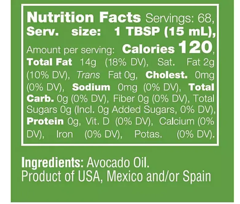 Avocado Oil good for Cooking , 1L