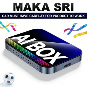 MAKASRI Wireless Carplay Dongle Wired Conversion Adapter | Excludes BMW & Tesla | Stream Netflix YouTube TikTok on Car Display | Incompatible with Factory Wireless CarPlay Models | Ideal In-Car Entertainment Companion