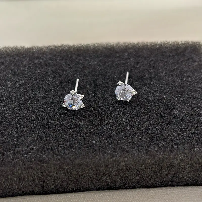 6mm Dragon Claw CZ Stud Earrings for Men Women Streetwear Hip Hop Punk Unisex Earrings