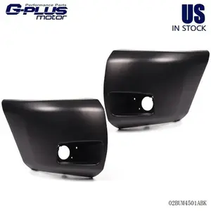 Fit For Chevy Silverado 1500 2007-2013 Front Bumper End Caps Fog Light Covers
