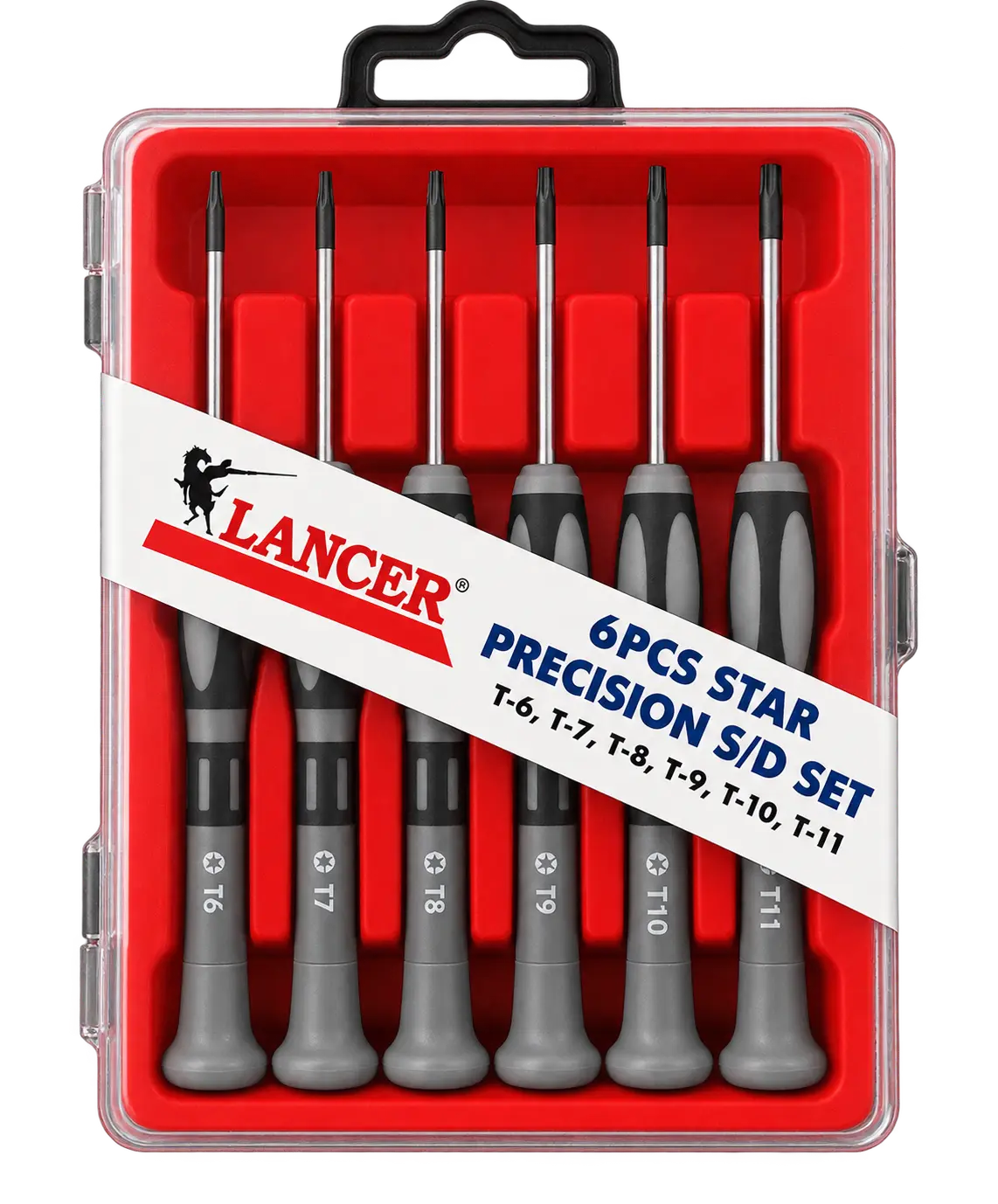 Lancer LAC10900 6-Piece Precision Star Screwdriver Set – T6-T11