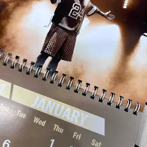 Cz.Brown King of R&B Vibe 2026 Wall Calendar, Music Desktop Calendar 2026, Home Decor, New Year 2026 Wall Calendar