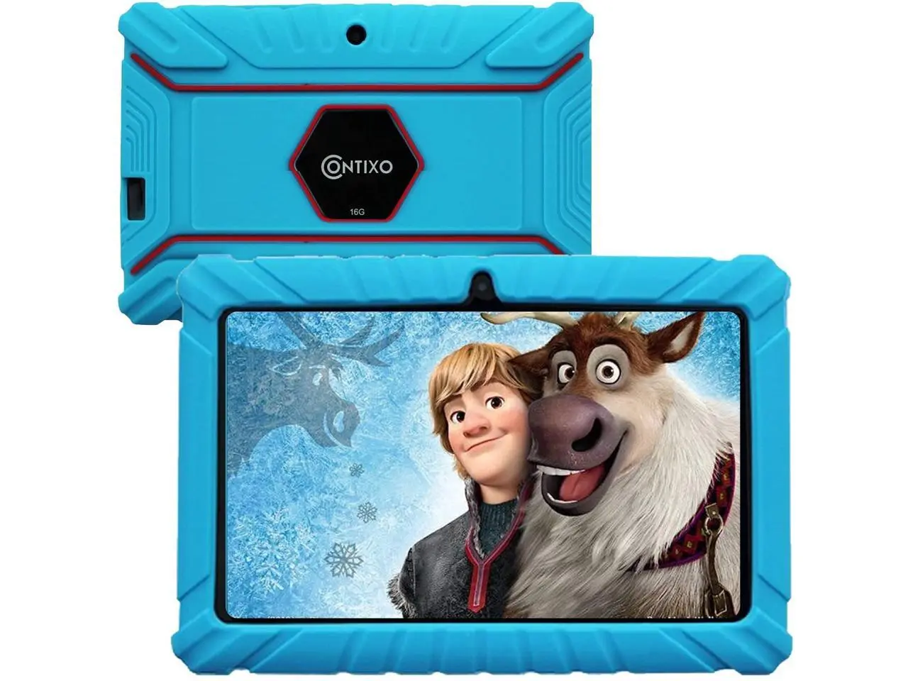 Contixo V8-2 7 inch Kids Tablets - Tablet for Kids with Parental Control - Android Tablet 16 GB HD Display Durable Case & Screen Protector WiFi Camera-Learning Toys for 2 to 10 Years Old (Blue)