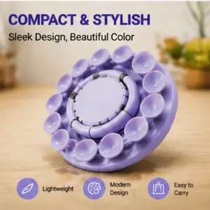 Magsafe Universal Pop Socket Phone Grip with Multiple Suction Cups 5.7cm/2.24inch Round Mobile Phone Stand Cell Phone Holder Anti-Slip Portable for iPhone Samsung Android Devices Easy to Hold and Hands-Free Viewing